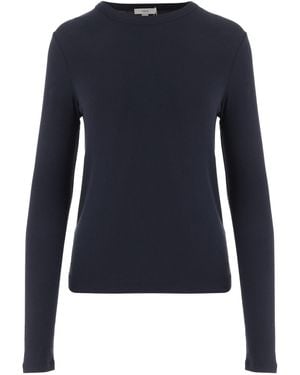 Vince Fitted Stretch Knitted Sweater - Blue
