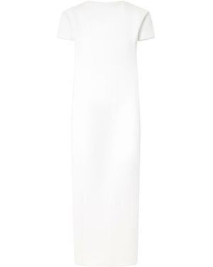 KHAITE Iryl Backless Draped Dress - White