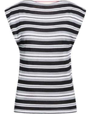 Marni Striped Knit Sleeveless Top - Black