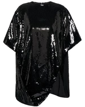 Valentino Sequin Embellished Crewneck T-Shirt - Black