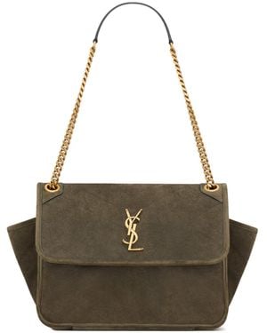 Saint Laurent Niki Tripouch Shoulder Bag - Metallic