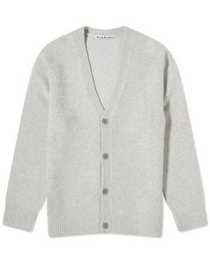 Acne Studios Long-Sleeved Wool Cardigan - Grey