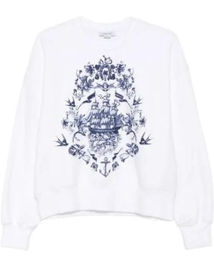 McQueen Graphic-Print Sweatshirt - White