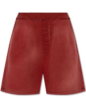 DSquared² Logo-Printed Elasticated Waistband Shorts - Red
