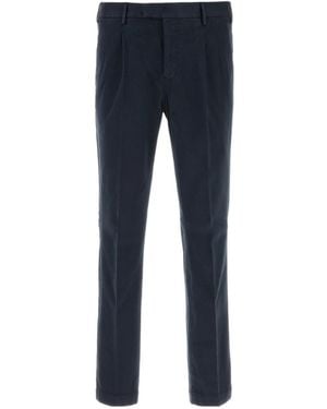 Pt Pantaloni Straight-Leg Pleated Trousers - Blue
