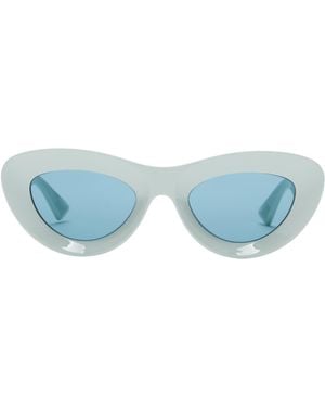 Bottega Veneta Eyewear Cat Eye Frame Sunglasses - Blue