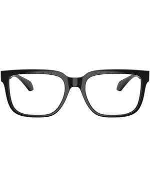 Versace Medusa-Embellishment Square-Frame Glasses - White