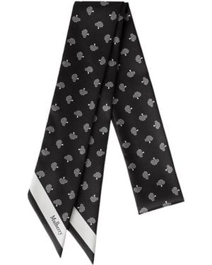 Mulberry Patterned Scarf - Black