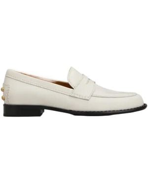 Tod's Metal Dots Loafers - White