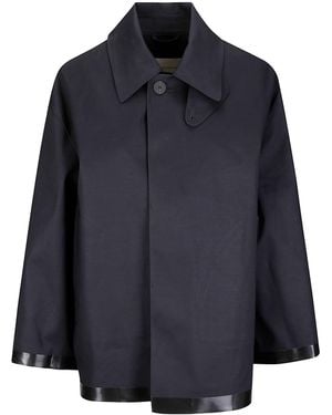 Studio Nicholson X Mackintosh Teviot Short Mac Coat - Blue