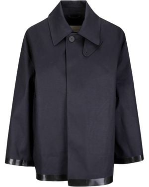 Studio Nicholson X Mackintosh Teviot Buttoned Coat - Blue