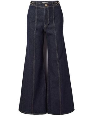 Ulla Johnson High-Waisted Flared Jeans - Blue