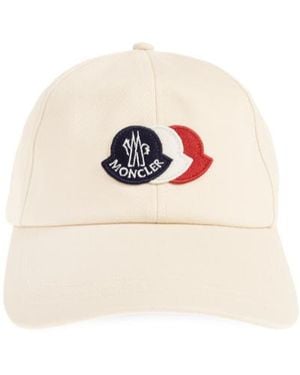 Moncler Logo Detailed Baseball Cap - White
