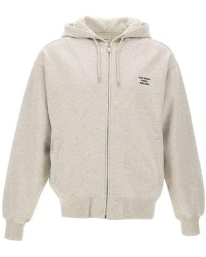 Drole de Monsieur Drôle De Monsieur Slogan Zip Hoodie - White