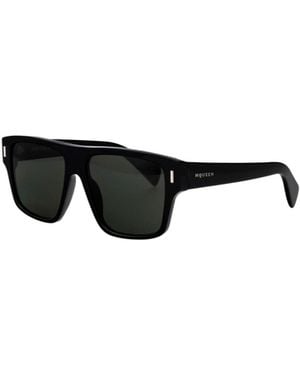 McQueen Eyewear Square Frame Sunglasses - Black