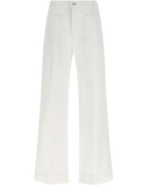 Victoria Beckham Belt Loop Jeans - White