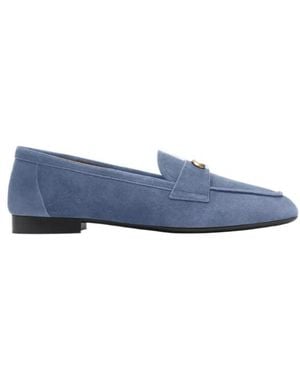COACH Suede Logo Loafers - Blue
