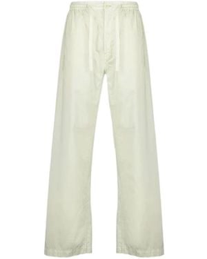 Lemaire Drawstring Straight-Leg Trousers - White