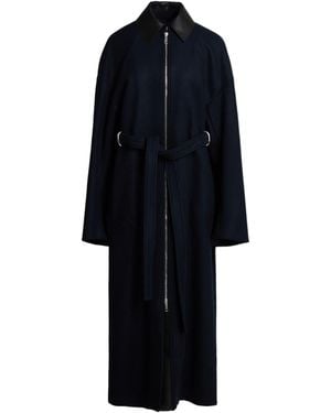 Sportmax Simple Belt-Belt Coat - Blue