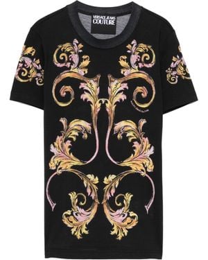 Versace Jeans Couture Couture Barocco Pattern T-Shirt - Black