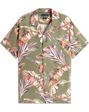 Tommy Hilfiger Floral Short-Sleeve Patterned Shirt - Grey