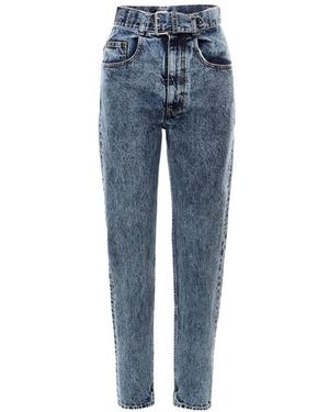 Maison Margiela Straight High-Rise Jeans - Blue