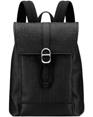 Dior Daily Backpack With Flap - Black