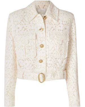 Zimmermann Cotton-Blend Lace Jacket - White