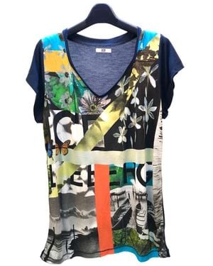 Iceberg V-Collar Short-Sleeved T-Shirt - Blue