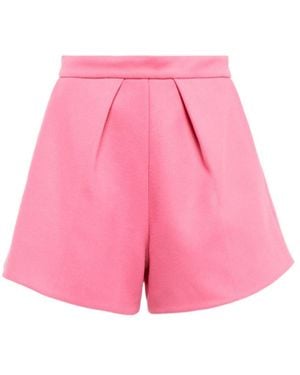 Patou Wool And Cashmere Shorts - Pink