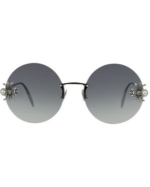 McQueen Jewelled Spider Sunglasses - Grey