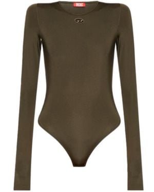 DIESEL Oval D Cut Out Logo Bodysuit - Green