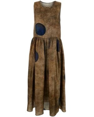 Uma Wang Round Neck Dress - Natural