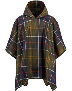Barbour Plaid Waterproof Hooded Jacket - Black