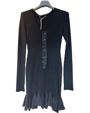 Stella McCartney Ruffle Hem Knitted Dress - Blue