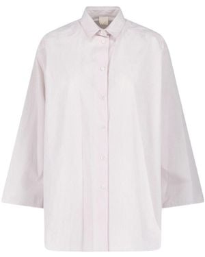 Aspesi Relaxed Stripe Shirt - White