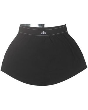 Alo Yoga Logo Waist Skirt - Black