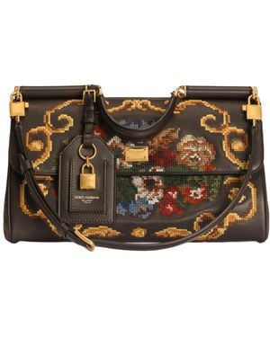 Dolce & Gabbana Medium My Sicily Handbag - Brown