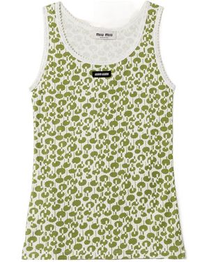 Miu Miu Sleeveless and tank tops for Women | Online Sale up to 38