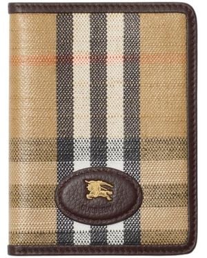 Burberry Highlands Passport Holder - Metallic
