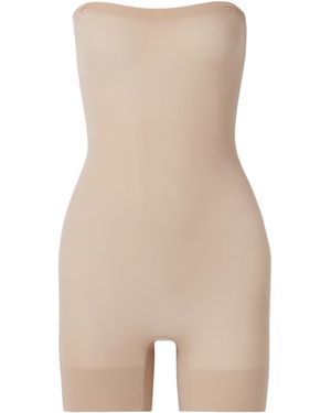 Skims Everyday Sculpt Strapless Shortie Bodysuit - Natural