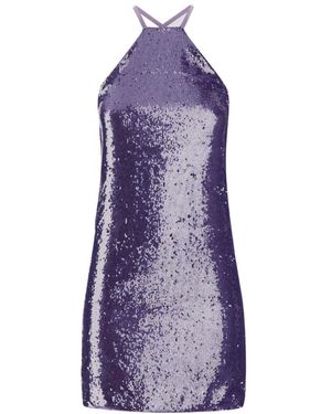 The Attico Sleeveless Mini Dress - Purple