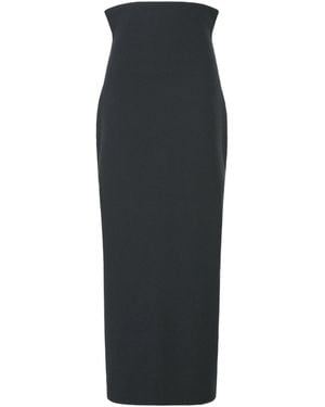 Issey Miyake High-Rise Skirt - Black