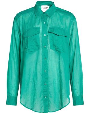 Isabel Marant Long-Sleeved Full Shirt - Green
