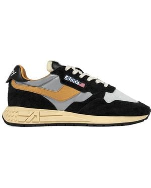 Autry Low-Top Trainers With Mesh And Suede Overlays - Black