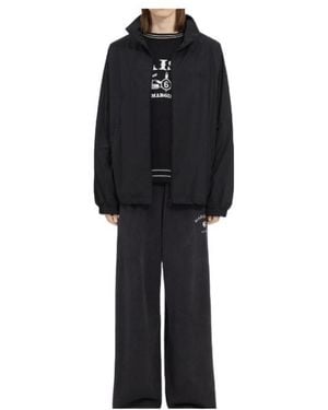 MM6 by Maison Margiela Long Sleeve Zip Jacket - Black