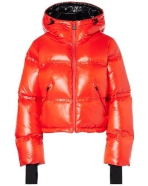 Aztech Mountain Minnie Nuke Suit Down Ski Jacket - Red