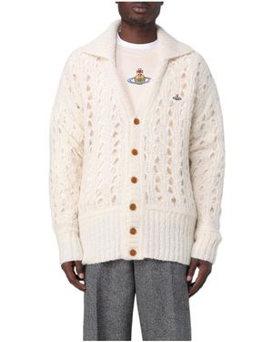 Vivienne Westwood Lacework Knit Cardigan - White