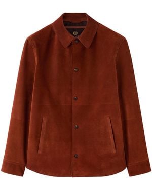 Loro Piana Seth Suede Shirt Jacket - Brown