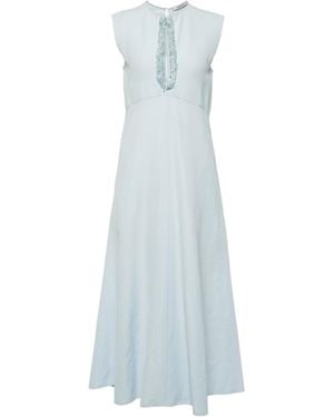 Dorothee Schumacher Round Neck Sleeveless Dress - Blue